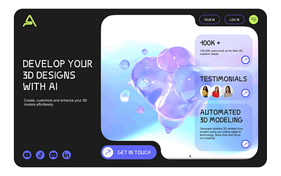 Appex – AI 3D Tool✏️ 3d ai animation figma ui ux webdesign