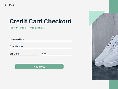 Credit Card Checkout design landingpage ui ui design ui ux design ux webdesign