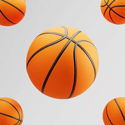Basketball 3d 3dicon ball basketball blender design icon illustration minimal orange play render