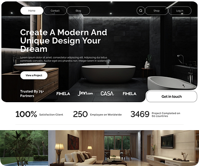 Home Decoration Website architecture decoration decoration design homepage home decoration website interior interior design landing page room design web design