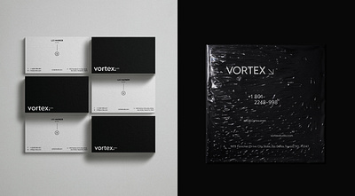 Vortex Studio business card design stationary design studio brand stationary studio branding studio business card