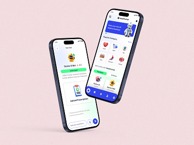 AI health consultant chatbot Mobile App ai ai chabot ai health consultant ai medical chatbot app aiassistant aihealthchatbot chat gpt chatbot chatbotdesign health health ai medical chat mobile ui online consultant personal a ui ux