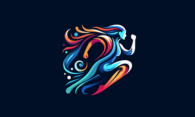 AthleCraft Logo - Abstract Logo Design abstract liquid logo run sport wave