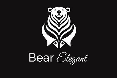 Bear Logo - Minimalist Logo Design bear elegant fashion logo minimalist modern simple