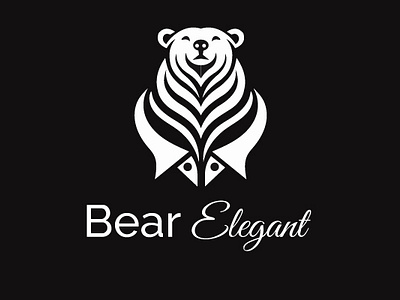 Bear Logo - Minimalist Logo Design bear elegant fashion logo minimalist modern simple