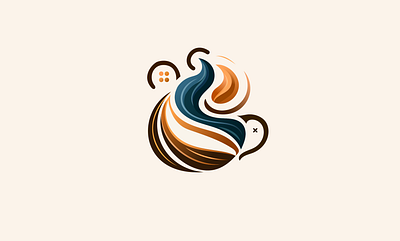 Cup Hot Logo - Abstract Logo Design abstract cofee cup drink hot latte logo simple