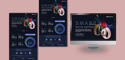 iWatch Email Newsletter adobe photoshop apple apple watch banner banner design branding creative presentation design email newsletter emailer graphic design iwatch minimal minimal design modern design newsletter newsletter design