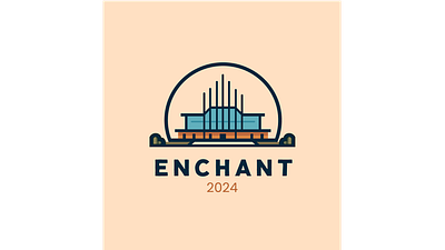 Enchant 2024 Logo - Minimalist Logo Design design dress enchant graphic design logo married prewed wedding
