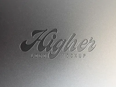 Metal Engraving Logo Mockup embossed logo mockup metal engraving logo mockup