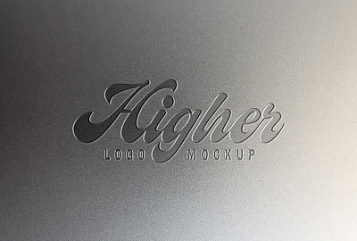 Metal Engraving Logo Mockup embossed logo mockup metal engraving logo mockup