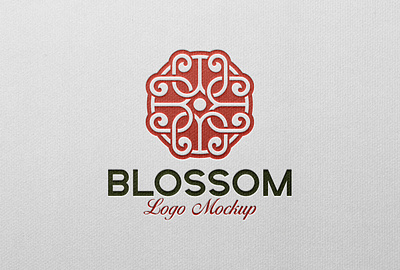 Premium Logo Mockup White Paper embossed logo mockup premium logo mockup white paper