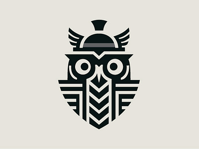 Owl Yunani - Minimalist Logo Design animals block design logo moon night owl simple yunani