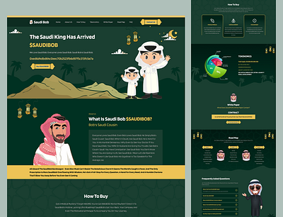 Saudi Bob Coin HTML & Tailwind CSS Web Template bootstrap bootstrap website crypto cryptocurrency design html website landing page meme coin meme crypto meme template meme token memecoin website memecoins saudi bob coin tailwindcss token ui web design web template website template