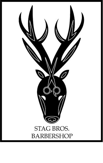 STAG BROS BARBERSHOP/ DAILY LOGO CHALLENGE PROMPT: BARBERSHOP barbershop dailylogochallenge prompt stag