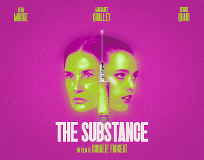 'The Substance' dir. by Coralie Fargeat alternative movie poster animation cinema design digital art french poster graphic design horror key art movie poster art poster design