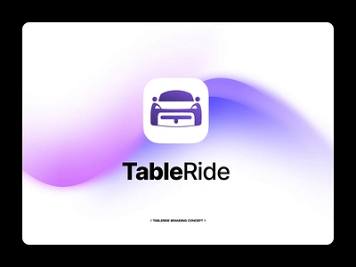 TableRide - Logo Branding Design branding car rental logo car service graphic design graphics design illustration logo logo design presentation design ride design taxi booking ui