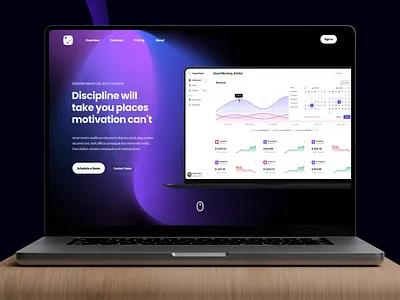 SaaS - Landing Page Hero Section Design design hero section landing pages saas app design saas service software service ui ui design web templates website design