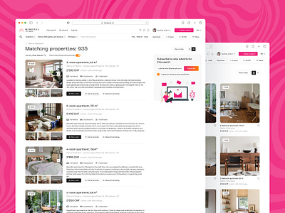 Property Search Results | Digital Platform for Tenants amenities apartment automation design digital favourite filters grid home list location modal pop up price property range real estate search ui ux