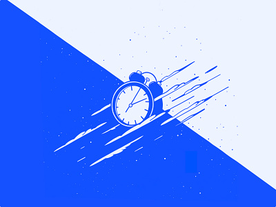 Temporal Security | Illustration ai blog blue clock cover cybersecurity data digital illustration ink innovation intelligence minimalist art privacy protection security tech temporal time time management