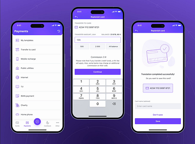 Fintech | Banking App – Payment flow android animation application bank banking business account credit card dark mode figma finance fintech interaction ios light mode mobile app money app motion graphics ui ux wallet