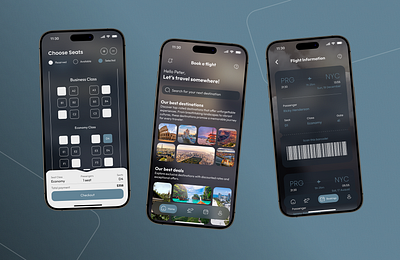 Flight Ticket Purchase App app design ui