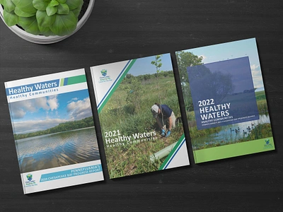 PADEP 2020, 2021, & 2022 Annual Reports annual report branding document layout graphic design infographics layout print report design