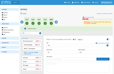 Corporate Social Responsibility Management Sofware graphic design ui