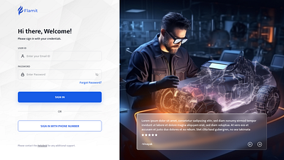 Login Screen for the web platform 3d branding graphic design ui ux webdesign