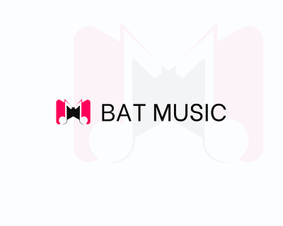 BAT MUSIC app icon bat icon letter m logo m logo monogram music music icon music logo play music sing songs