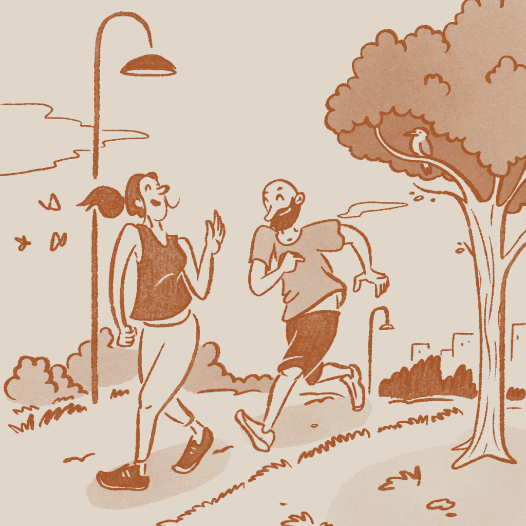 Social spaces #3 illustration minimal procreate realestate