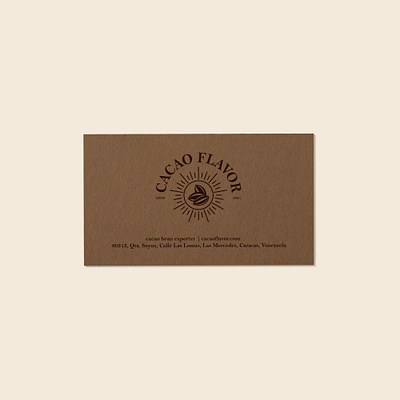 business card for cocoa brand businesscard graphic design logo