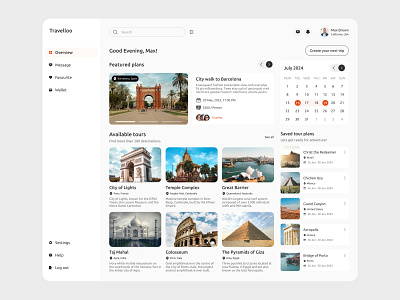 Travelloo 🧳 | Travel Planner App adventure ai dashboard destination flight group tour minilam mobile app planner tour plan tourism travel travel agency trip ui uiux vacation web ui app