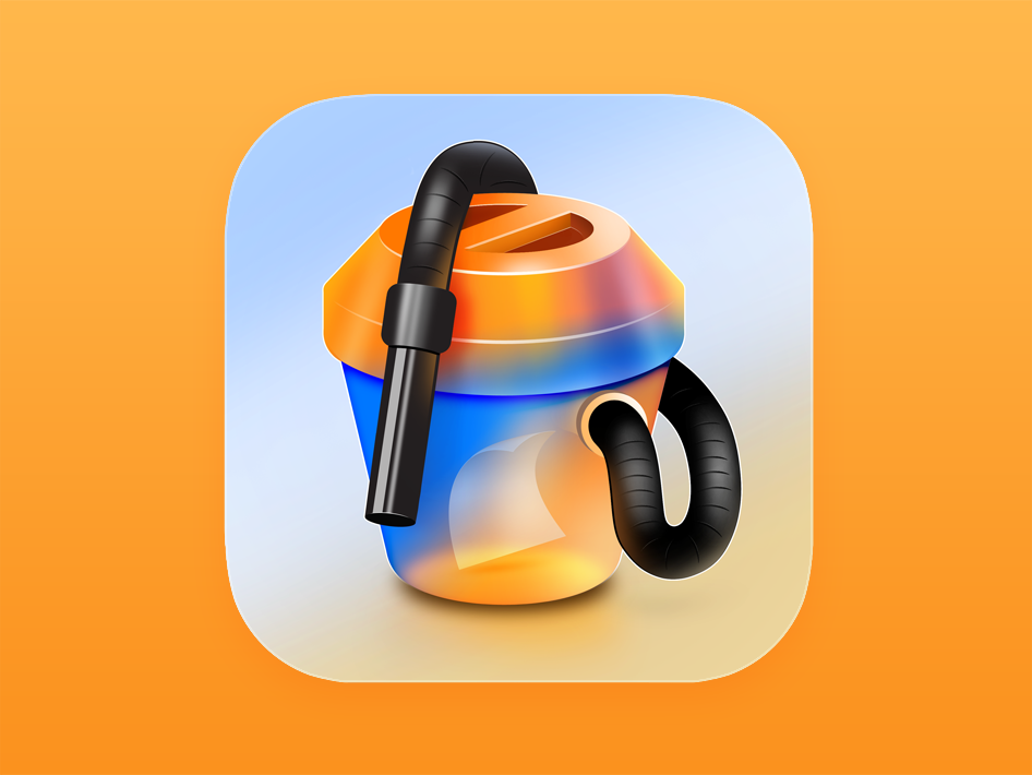 Vacuum Cleaner macOS Sequoia icon amblem app icon badge cleaner flat icon icon design illustrator ios ios app icon iosicon iphone icon mac icon macos mask photo photoshop sequoia sequoia style vacuum cleaner