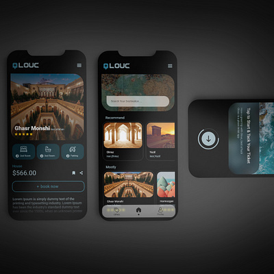 🛫Travel Plan mobile APP Concept app dark light logo mobile app product design typography ui ux