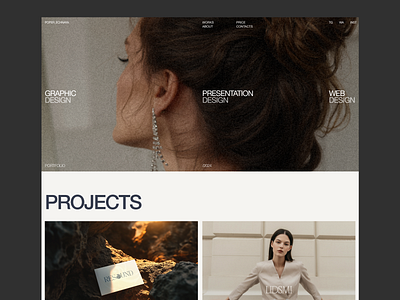 Portfolio website branding design presentation design ui ui design uidesign uxui web web website