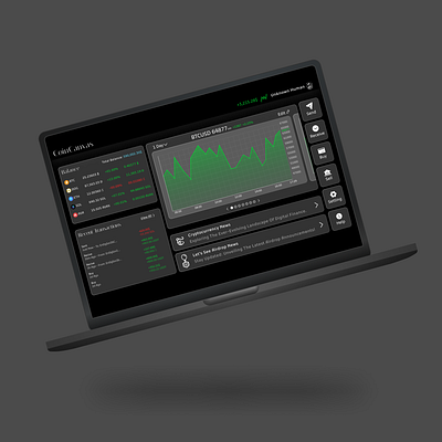 CoinCanvas - Financial Dashboard animation app banking app branding chart coin design financial financial app flat design illustration motion graphics ui