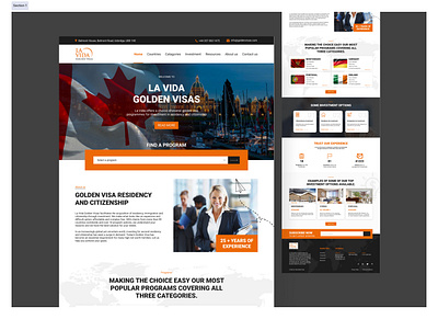 VISA Website design development figma landing page uiux visa web app website