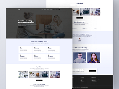 Marketing Agency Web Design branding figma graphic design landing page template ui web design website design