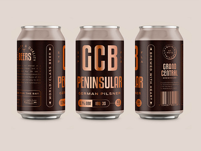 Grand Central Brewhouse Peninsular beer brand brand assets branding brewhouse concept creative design graphic design identity illustration logo package design packaging type typeface typography vector
