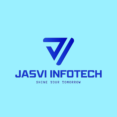 Creating a Logo design for the Jasvi Infotech. brand design branding graphic design jasvi jasvi infotech logo logo design