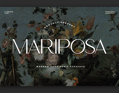 Mariposa - Classy Sans Serif Font branding design font handwritten illustration italic logotype script typeface ui