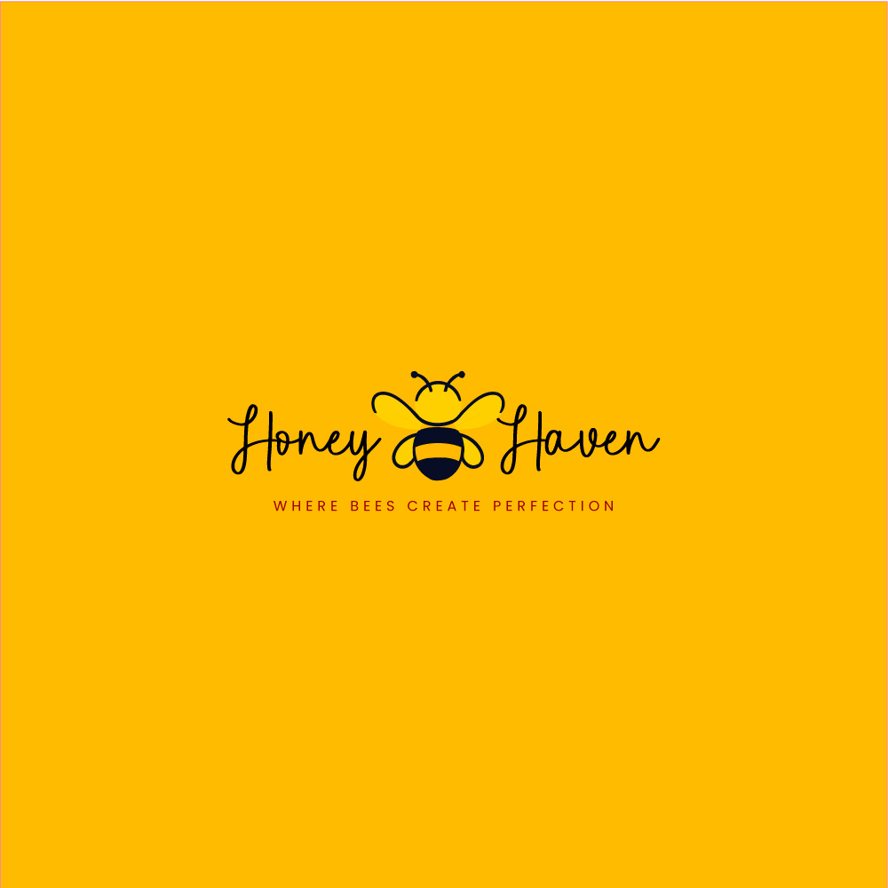 Honey Bee Beekeeper Nature Logo bee honey logo logodesign nature nature logo sweet