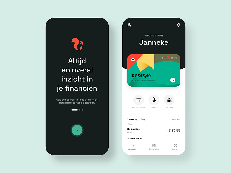 Redesign of ASN Mobile Banking App app app design asn bank card banking banking app finance finance app fintech freebie mobile mobile app mobile banking ui ui design ux ux design