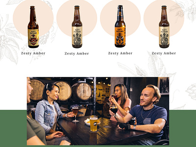 BrewBelle Craft Beer Website Design branding figma ui uidesign uiux webdesign website websitedesign