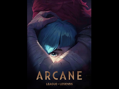 Arcane - Interactive Animated Poster 2d animation adobe animation design interactive league of legends motion motion graphics motiondesign photoshop ui