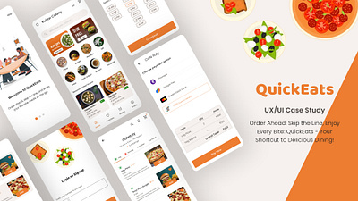 QuickEats Food Order Application app application casestudy design figma food mobileapp order ui uidesign uiux uxdesign
