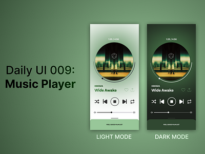 Daily UI 009: Music Player app dailyuichallenge figma graphic design music player personal project project singapore ui design ux wireframing