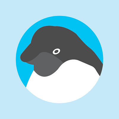 Penguin animal black blue graphic design ice illustration nature penguin penguin illustration penguin logo sea sea fish