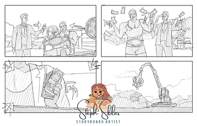 Rough Storyboards - Ad Series 1 ad cinematography design drawing metal rough storyboard storyboardartist storyboarding wrestling