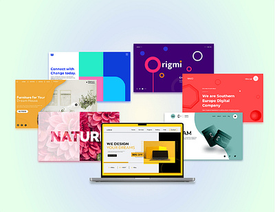 Landing Page branding graphic design logo motion graphics ui